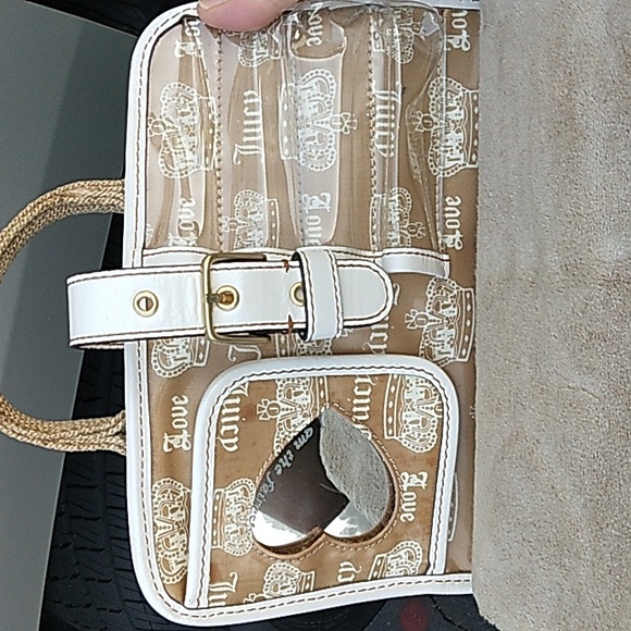 Y2K Juicy Couture MAKEUP BAG Travel CASE RARE COSMETICS CASE TERRY CLOTH - Picture 9 of 14